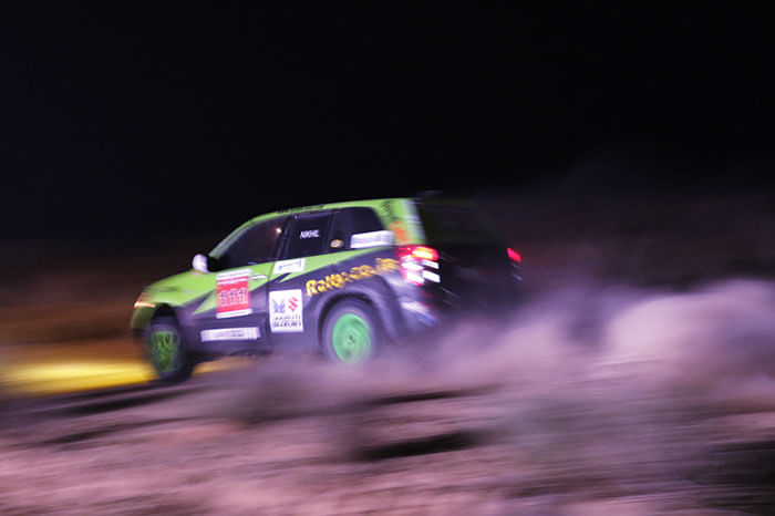 Desert Storm: Abhishek Sharma leads on day one